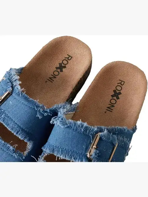 Blue Women's Comfort Flat Sandals