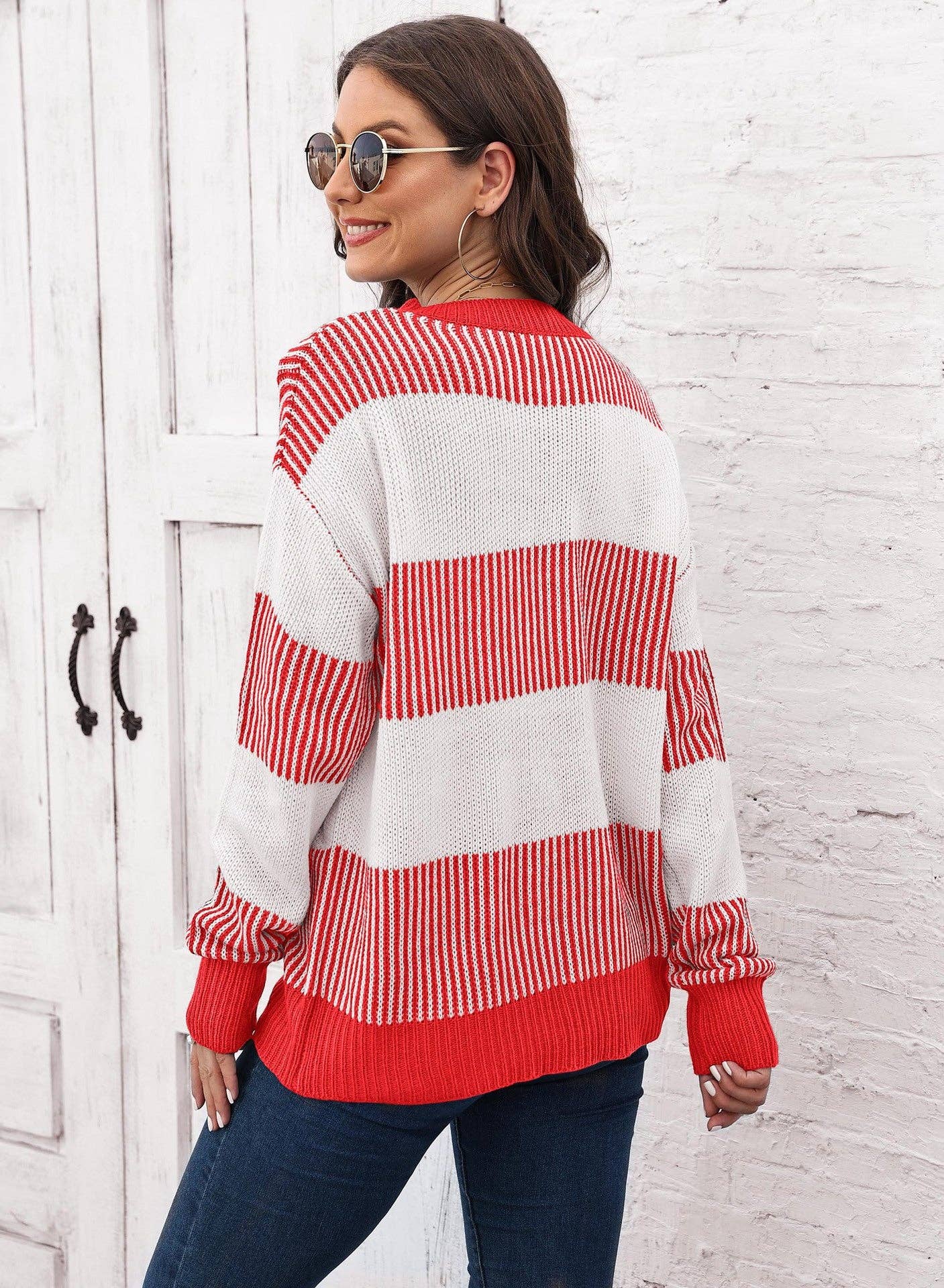 Colorblock Striped Sweater